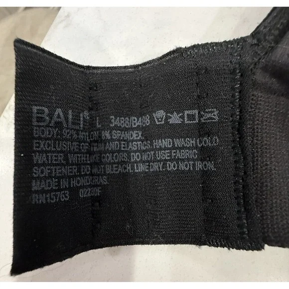 Bali Comfort Cool Comfort Flex Fit Wireless Bra Sz Large Hook & Eye Closure NWT - Picture 7 of 10